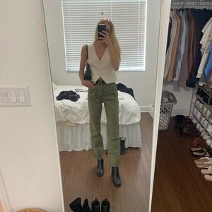 Denim Forum Sage Green Jeans